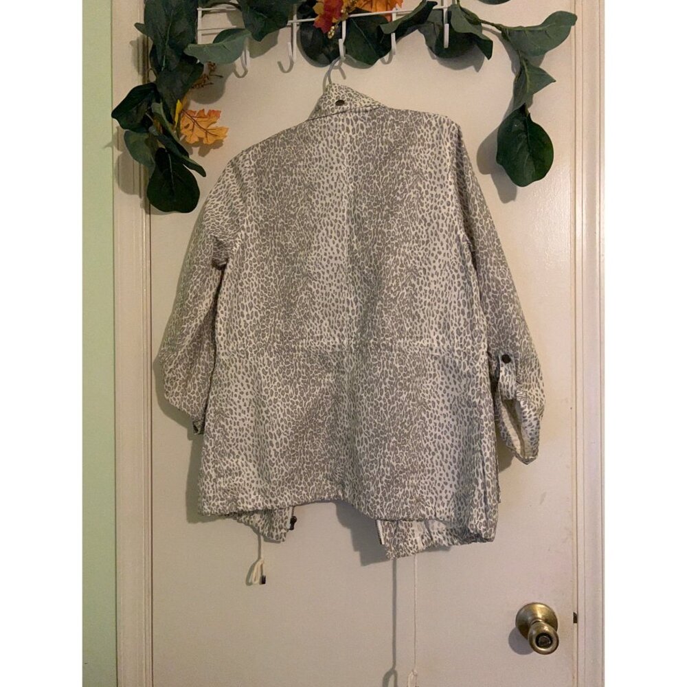 Joie Leopard Print Barker Utility Jacket Womens S… - image 2